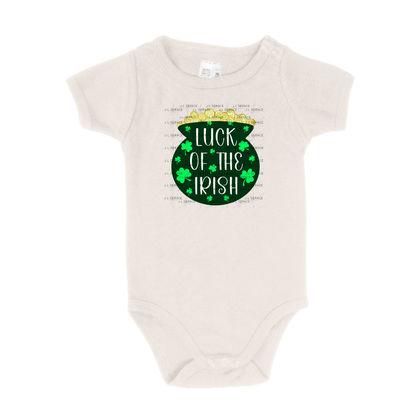 Luck of the Irish PNG St Patricks Day Sublimation Design Pot of Gold Shamrock Shirt Clipart Digital Download