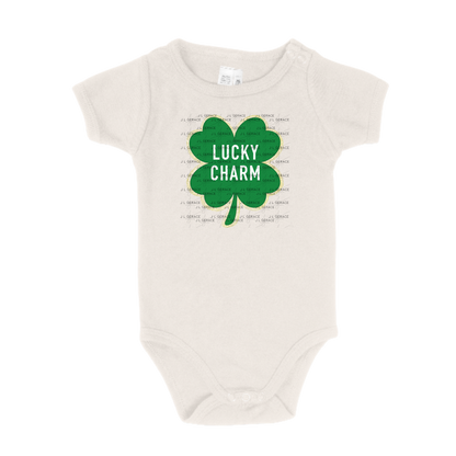 Lucky Charm Shamrock PNG St Patricks Day Glitter Outline Sublimation Clipart Digital Download
