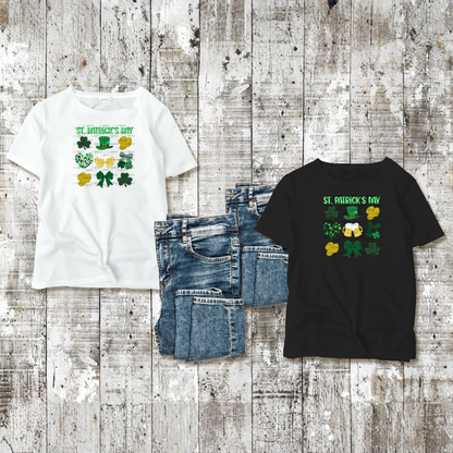 St Patricks Day PNG Festive Irish Design Shamrock Beer Hat Coins Digital Download