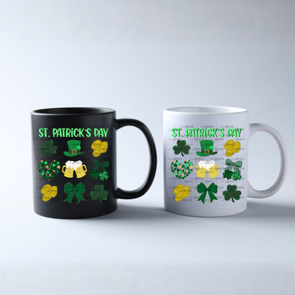 St Patricks Day PNG Festive Irish Design Shamrock Beer Hat Coins Digital Download