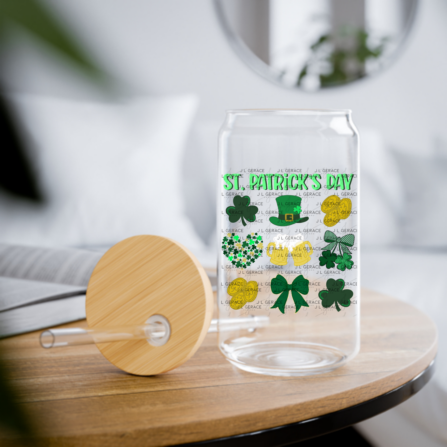 St Patricks Day PNG Festive Irish Design Shamrock Beer Hat Coins Digital Download