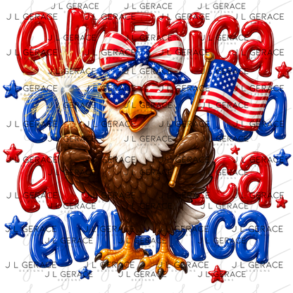 America Eagle Patriotic PNG
