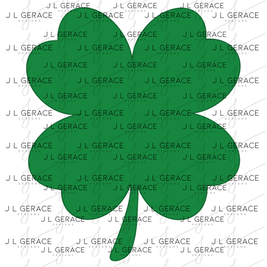 Shamrock PNG St Patricks Day Clover Sublimation Digital Download