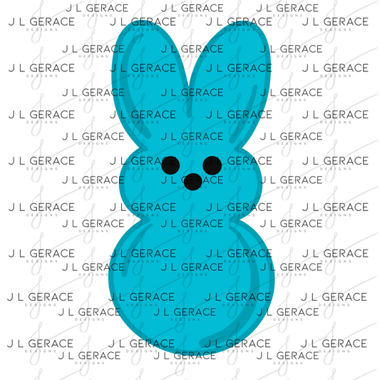 Blue Bunny Peep Easter Clipart Sublimation PNG