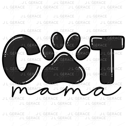 Cat Paw Print PNG – Cute Pet Lover Sublimation Design