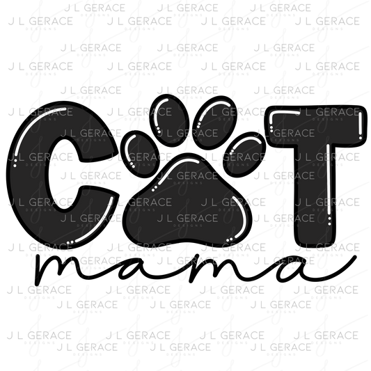 Cat Paw Print PNG – Cute Pet Lover Sublimation Design