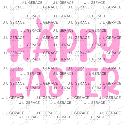 Happy Easter Bunny Ears PNG