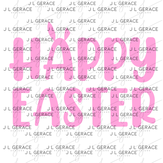 Happy Easter Bunny Ears PNG