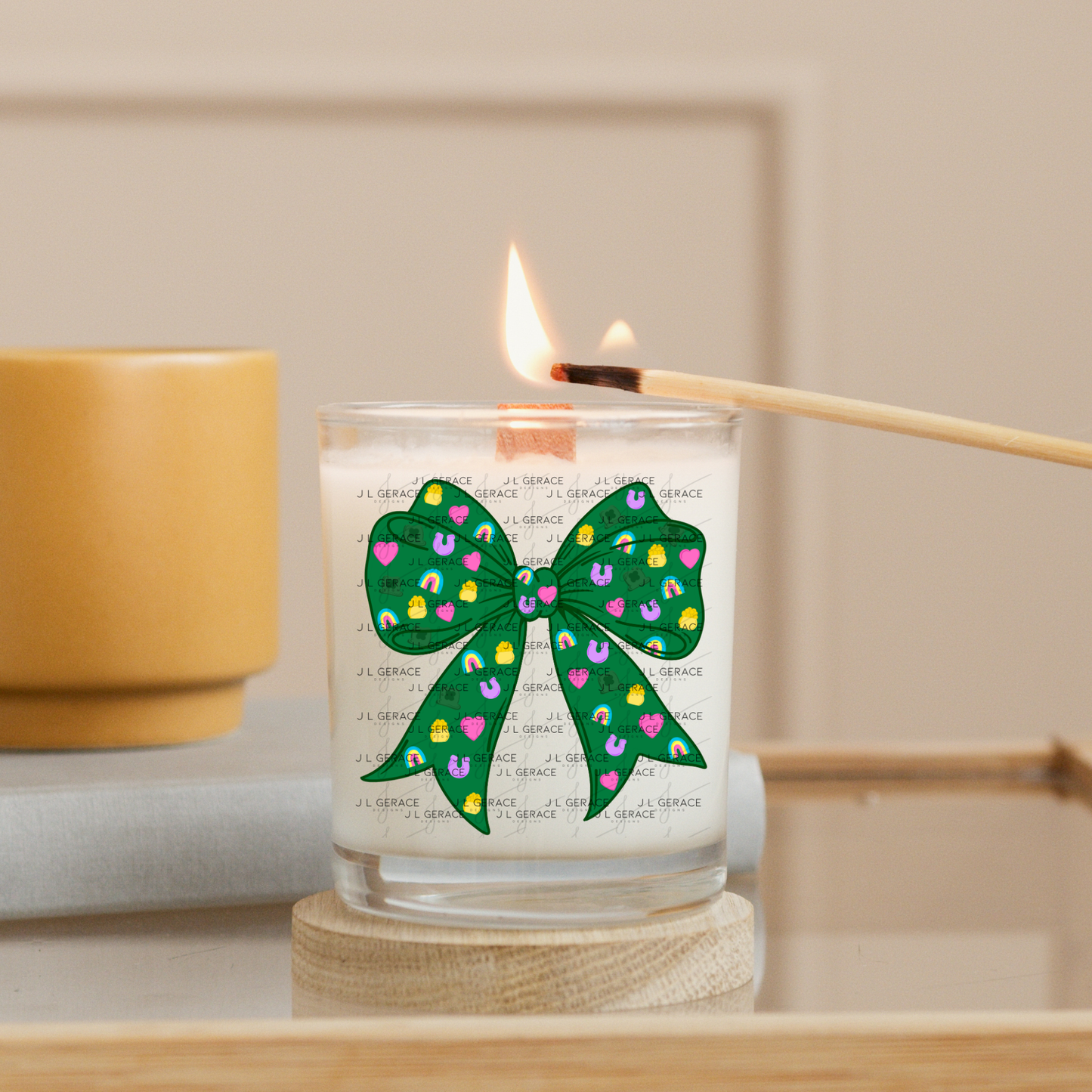 St Patricks Day Bow PNG Shamrock Rainbow Lucky Clipart Green Hair Bow Design Sublimation Download