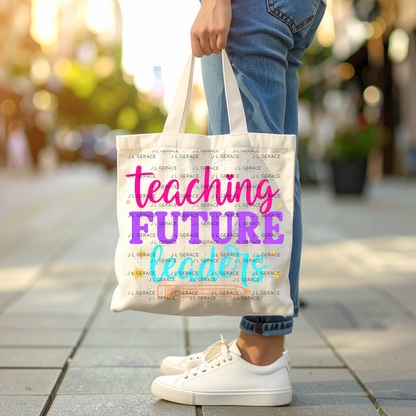 Teaching Future Leaders Teacher Colorful PNG Digital Download