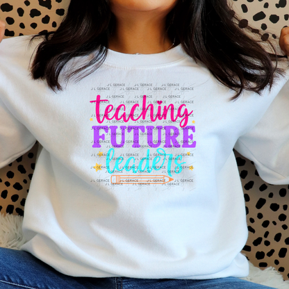 Teaching Future Leaders Teacher Colorful PNG Digital Download