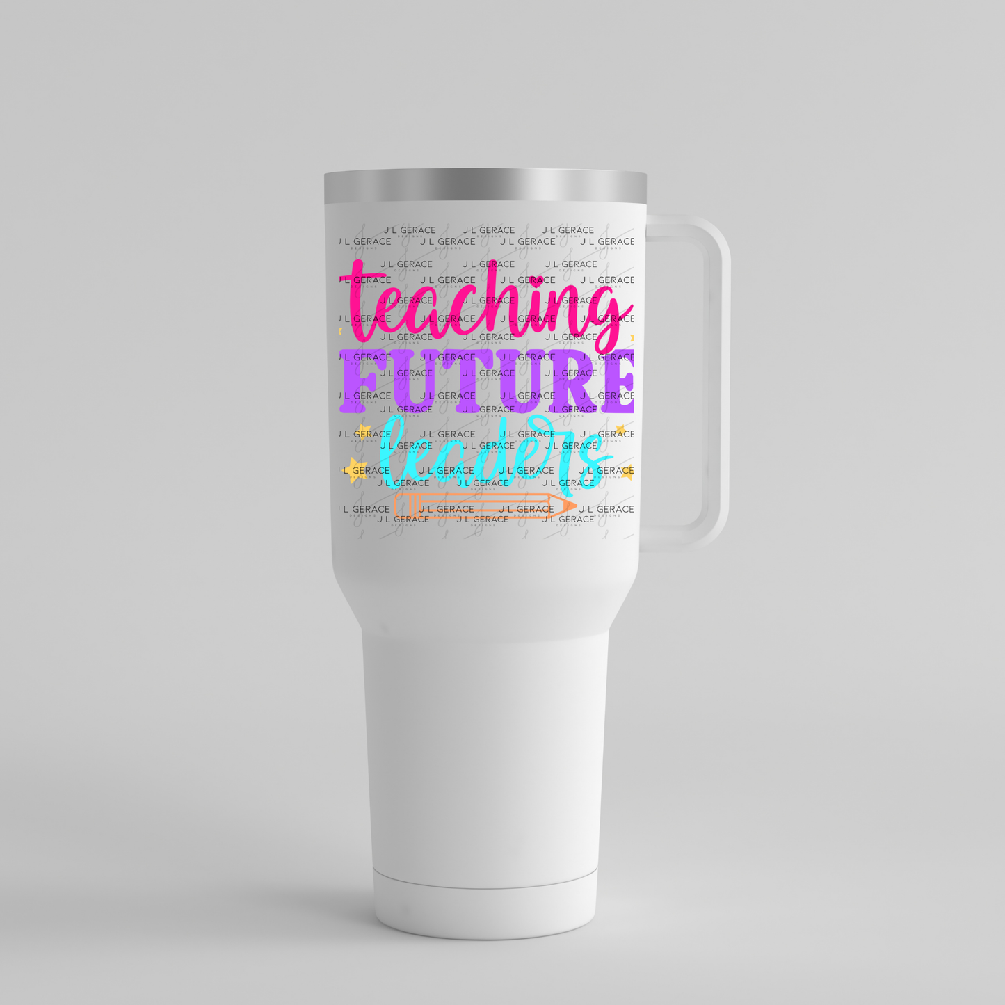 Teaching Future Leaders Teacher Colorful PNG Digital Download