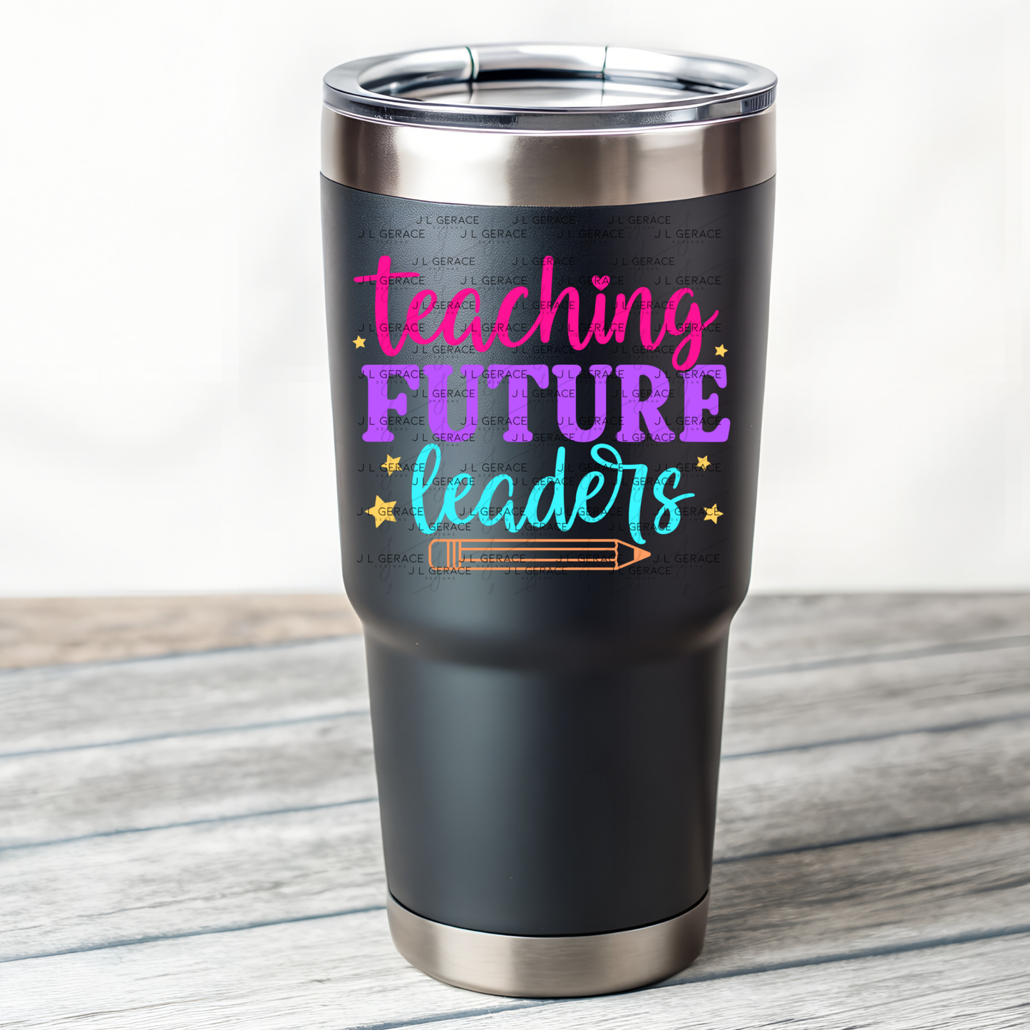 Teaching Future Leaders Teacher Colorful PNG Digital Download