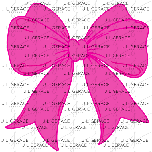Pink Bow PNG Clipart – Cute Valentine Ribbon Bow Digital Download