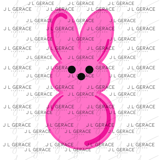 Pink Bunny Peep Easter Candy Clipart Sublimation PNG