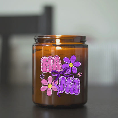 Mama Floral Bow PNG Design