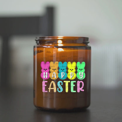 Happy Easter Bunny Clipart Sublimation PNG Gingham Glitter Peeps Bunny Design