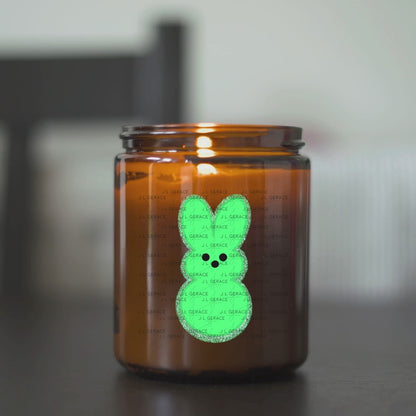 Green Glitter Bunny Peep Easter Clipart Sublimation PNG
