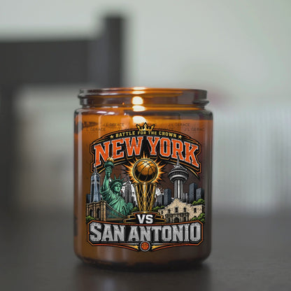 New York vs San Antonio Basketball Trophy PNG Design