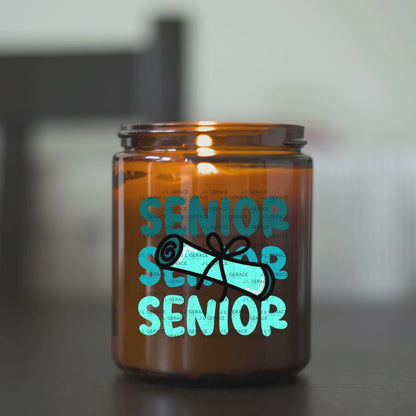 Senior PNG – Teal Diploma Graduation Lettering Design