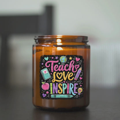 Teach Love Inspire Chalkboard Teacher PNG Digital Download