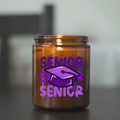 Senior PNG – Purple Graduation Cap Lettering Design
