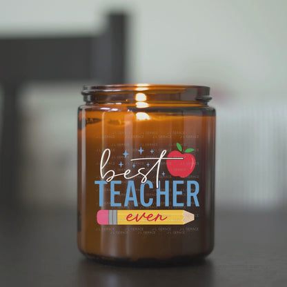 Best Teacher Ever PNG – Pencil and Apple Teacher Appreciation Design
