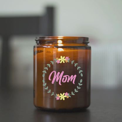 Mom Floral Wreath PNG Design