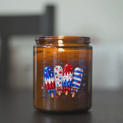Patriotic Popsicles Fireworks PNG Design