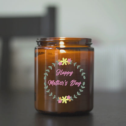 Happy Mothers Day PNG – Floral Wreath Sublimation Design
