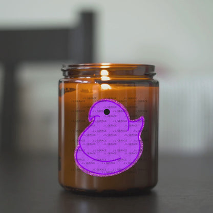 Purple Glitter Easter Peep Chick Clipart Sublimation PNG