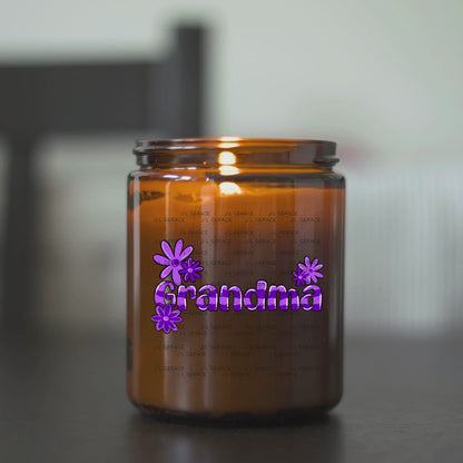 Grandma PNG – Purple Floral Name Sublimation Design