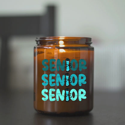 Senior PNG – Teal Diploma Graduation Lettering Design