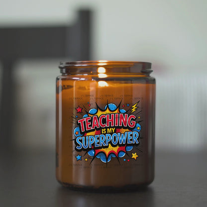 Teaching Is My Superpower - Red Blue Yellow PNG Digital Download