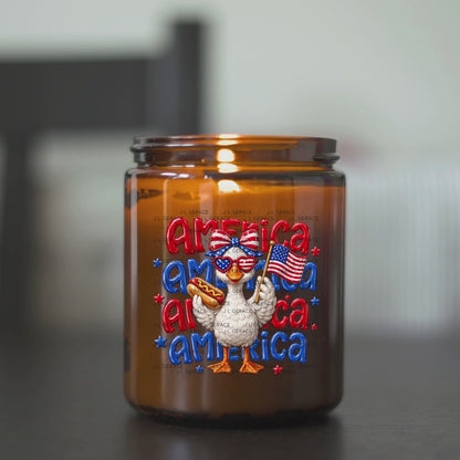 America Goose Hotdog Patriotic PNG Design