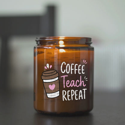 Coffee Teach Repeat PNG Sublimation Design Teacher Appreciation Digital Download