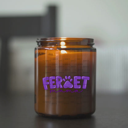 Ferret Mama PNG – Purple Paw Print Design for Pet Lovers