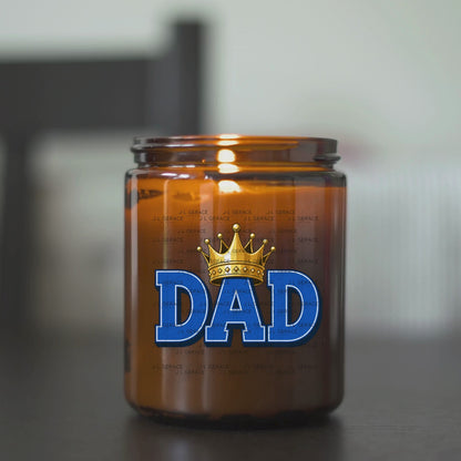 Dad PNG – Blue King Crown Typography Sublimation Design