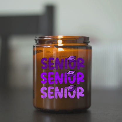 Senior PNG – Purple Graduation Cap Lettering Design