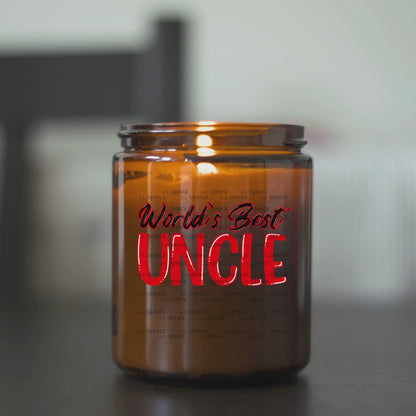 Worlds Best Uncle PNG – Red Glossy Typography Sublimation Design