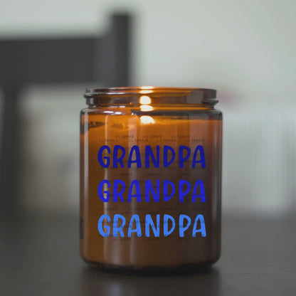 Grandpa PNG – Blue Gradient Typography Sublimation Design