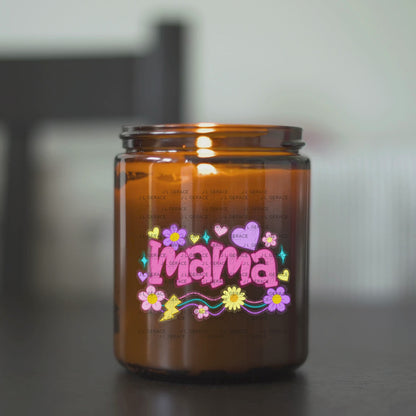 Mama Retro Floral Lightning PNG Design