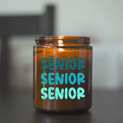 Senior PNG – Teal Gradient Graduation Lettering Design