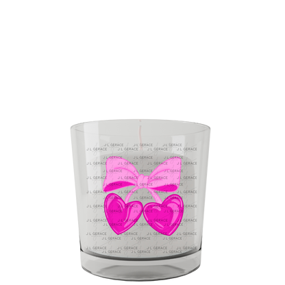 Pink Heart Cherries PNG – Cute Bow Cherry Clipart Design