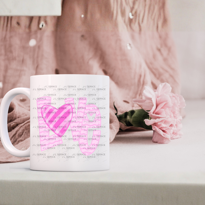 Love Wavy Letter PNG – Pink Valentine Craft Design