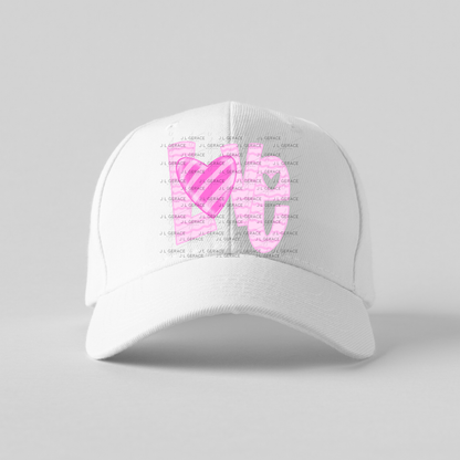 Love Wavy Letter PNG – Pink Valentine Craft Design