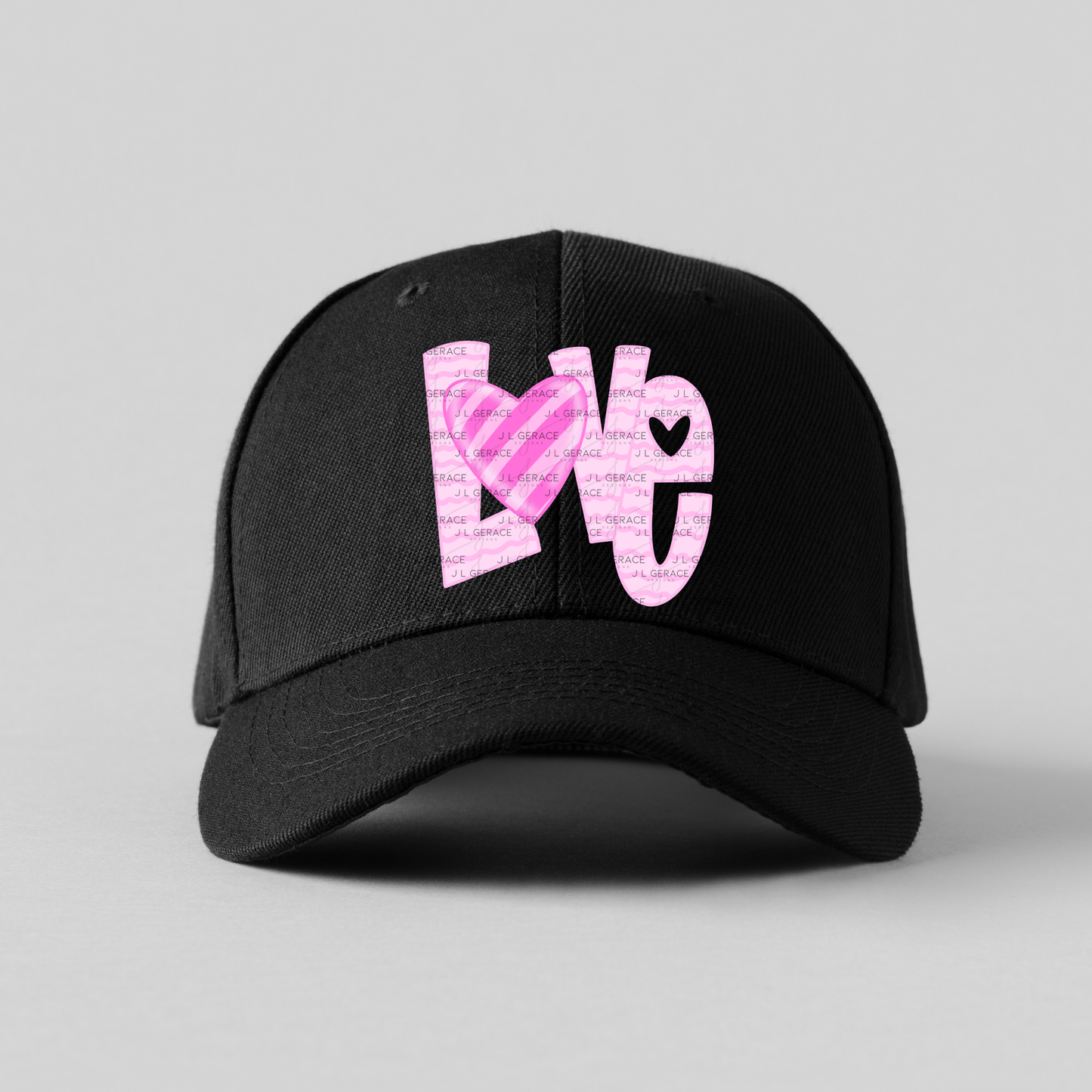 Love Wavy Letter PNG – Pink Valentine Craft Design