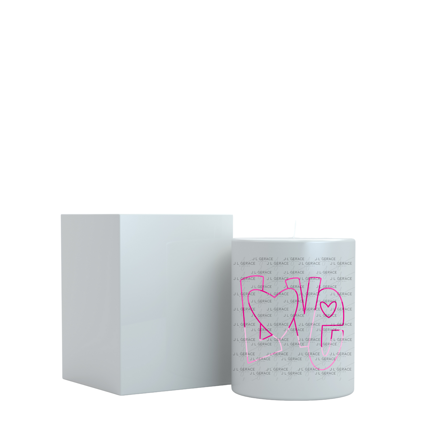 Love Outline Heart PNG - Pink Neon Line Art Design