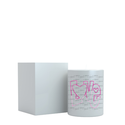 Love Outline Heart PNG - Pink Neon Line Art Design