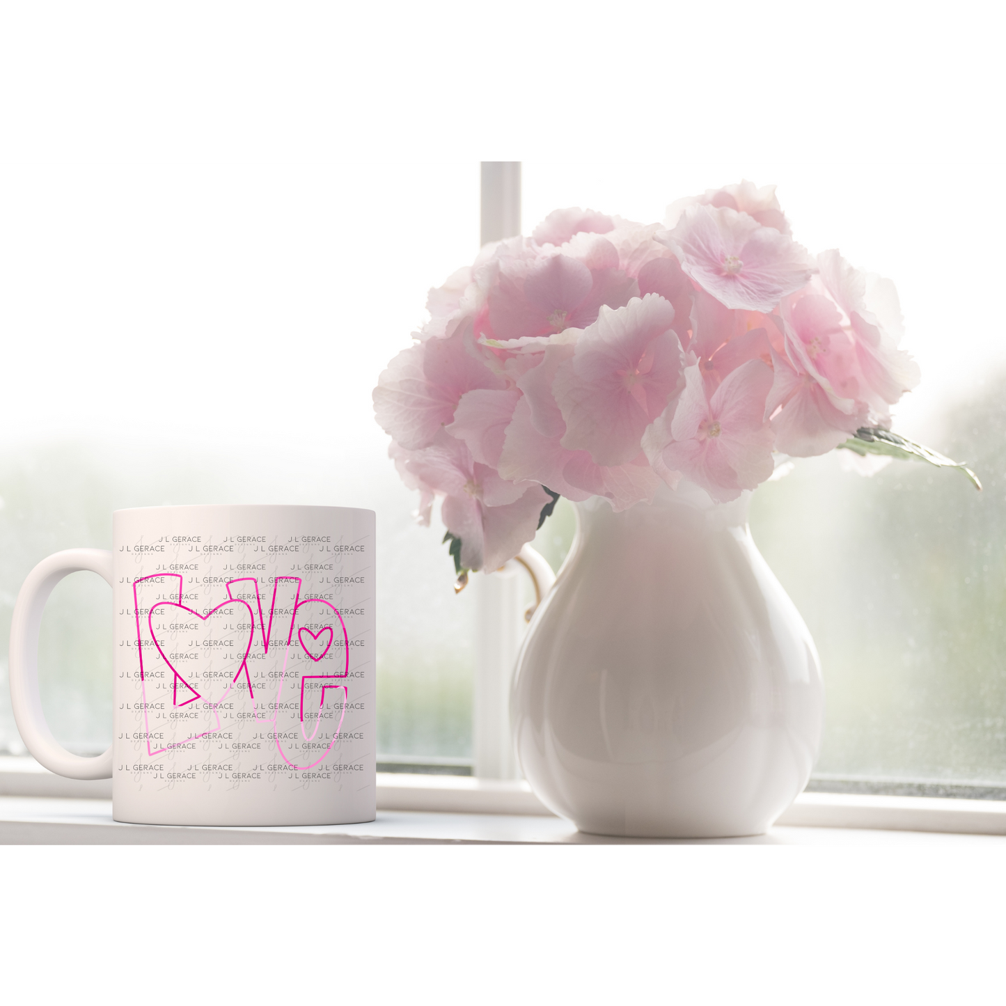 Love Outline Heart PNG - Pink Neon Line Art Design